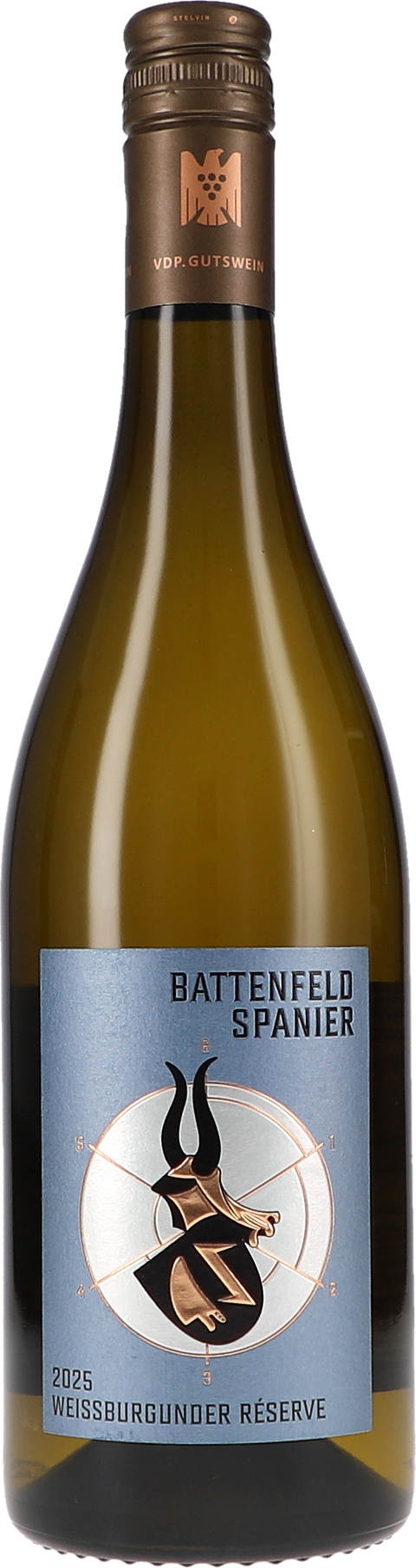 Weinflasche Battenfeld-Spanier Weissburgunder Réserve BIO, Weißwein aus Rheinhessen
