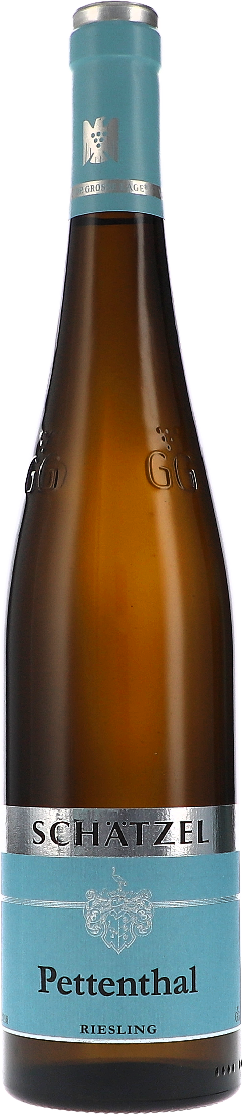 Weinflasche Schätzel Riesling Pettenthal GG, Weißwein aus Rheinhessen
