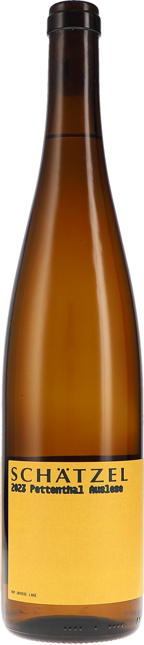 Weinflasche Schätzel Riesling Pettenthal Auslese Grosse Lage, Weißwein aus Rheinhessen