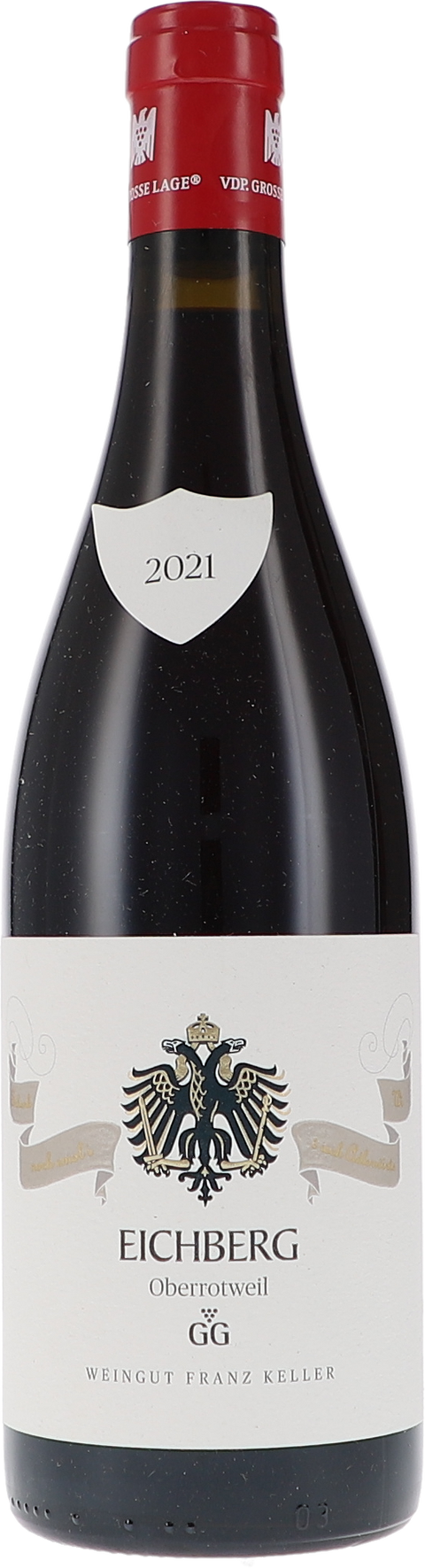 Weinflasche Franz Keller Eichberg Oberrotweil Spätburgunder GG, Rotwein aus Baden