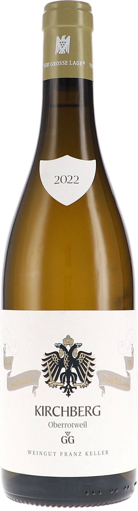 Weinflasche Franz Keller Kirchberg Oberrotweil Chardonnay GG, Weißwein aus Baden