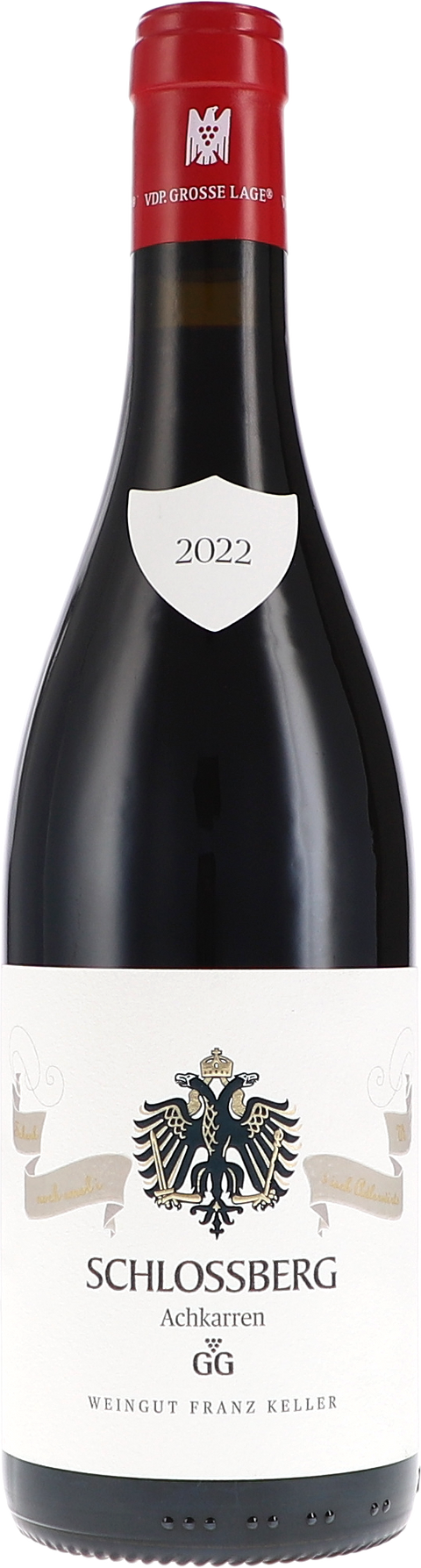 Weinflasche Franz Keller Schlossberg Achkarren Spätburgunder GG, Rotwein aus Baden