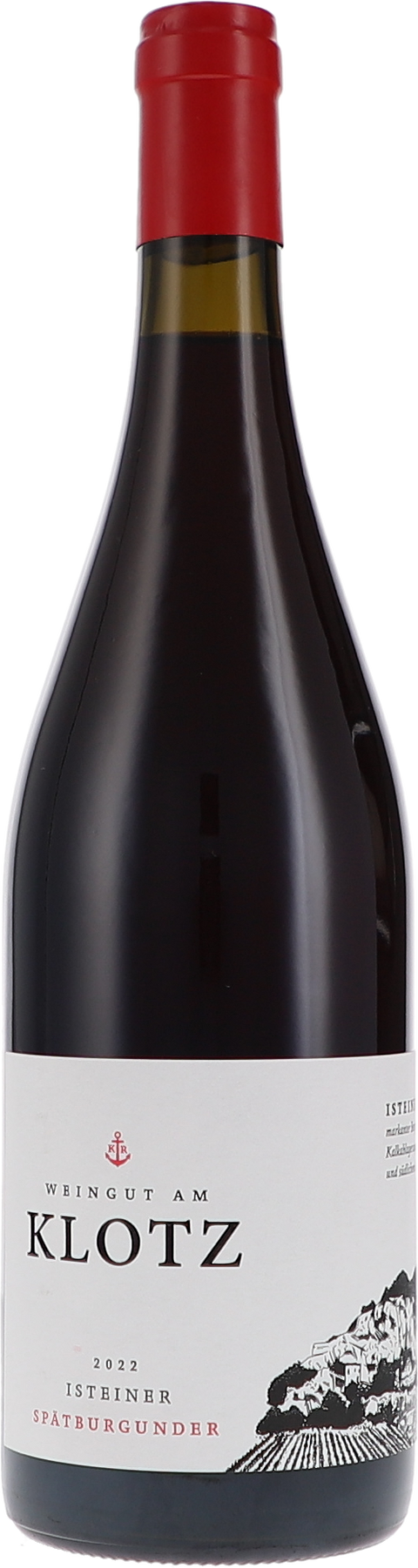 Weinflasche Weingut am Klotz Isteiner Spätburgunder, Rotwein aus Baden