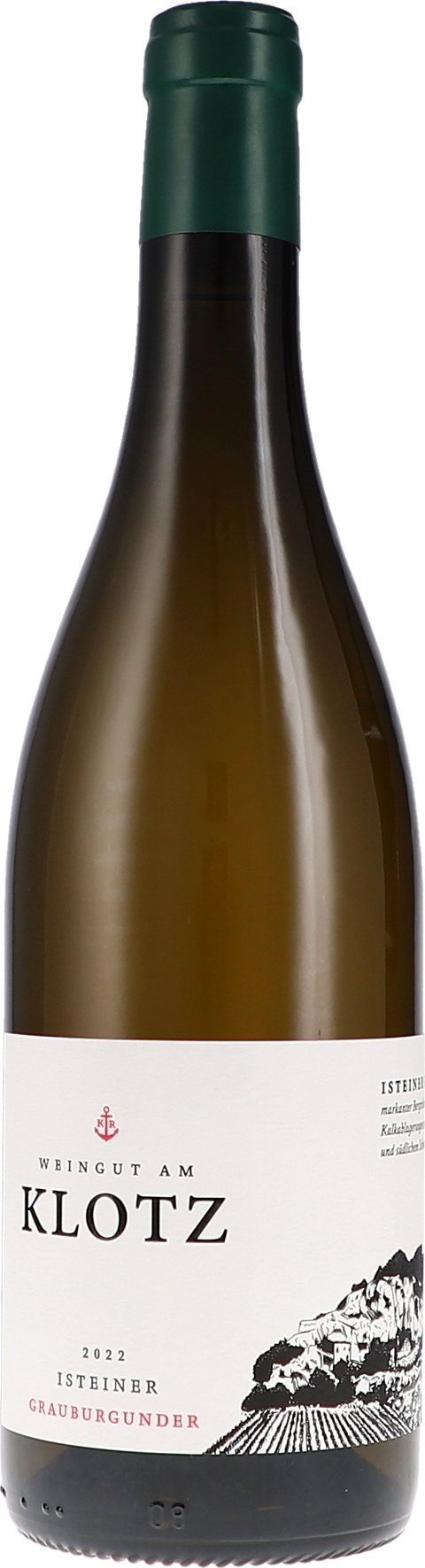 Weinflasche Weingut am Klotz Isteiner Grauburgunder, Weißwein aus Baden