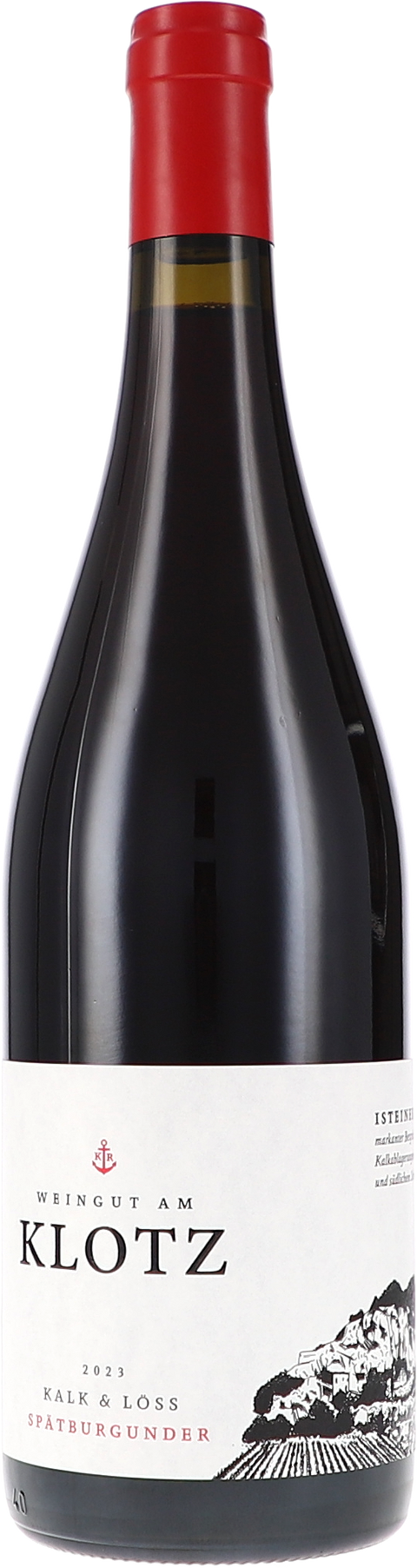 Weinflasche Weingut am Klotz Spätburgunder Kalk und Löss, Rotwein aus Baden