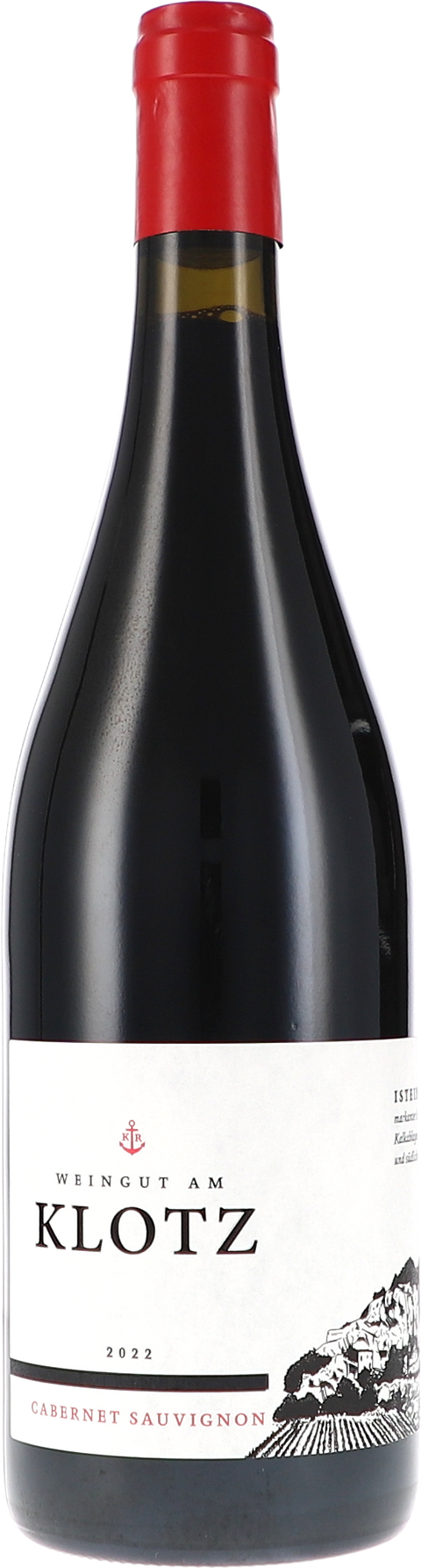 Weinflasche Weingut am Klotz Cabernet Sauvignon, Rotwein aus Baden