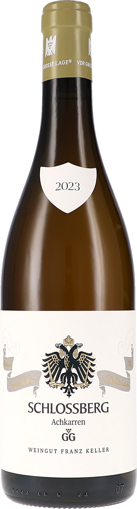Weinflasche Franz Keller Schlossberg Achkarren Grauburgunder GG, Weißwein aus Baden