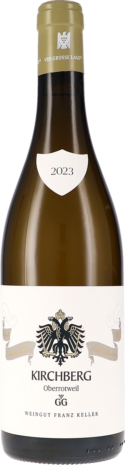 Weinflasche Franz Keller Kirchberg Oberrotweil Chardonnay GG, Weißwein aus Baden