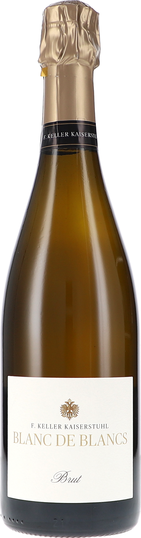 Weinflasche Franz Keller Blanc de Blancs, Sekt Brut, Weißwein aus Baden