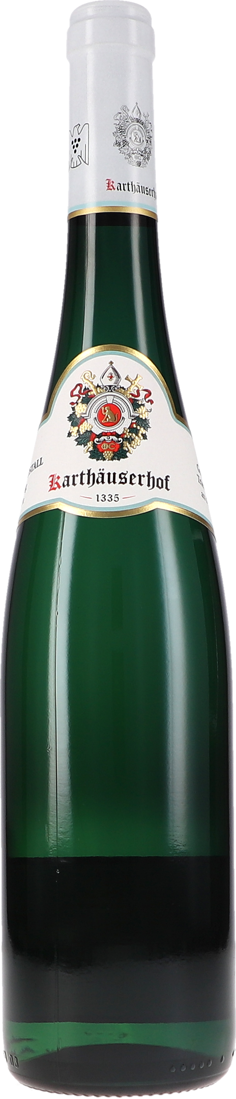 Weinflasche Karthäuserhof Riesling Schieferkristall trocken QbA, Weißwein von der Mosel