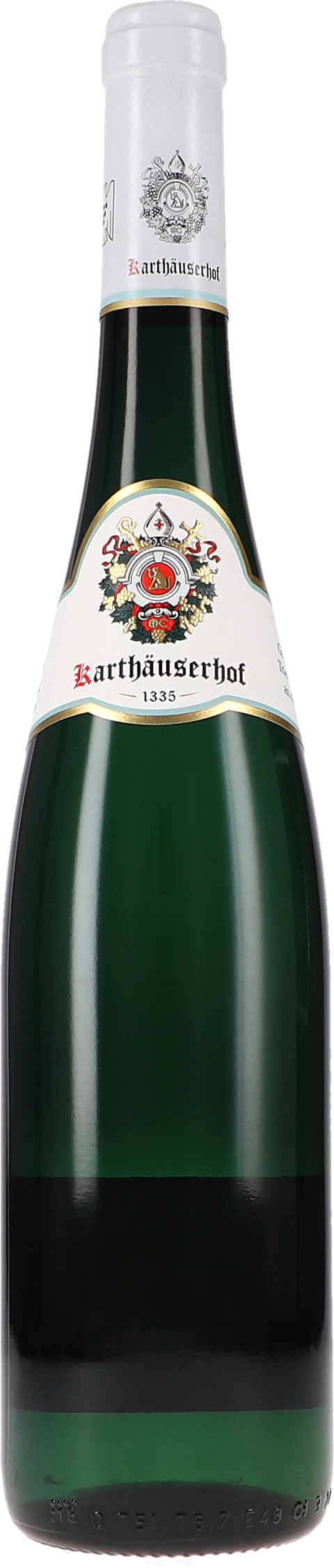 Weinflasche Karthäuserhof Riesling Eitelsbacher Alte Reben trocken VDP Ortwein, Weißwein von der Mosel