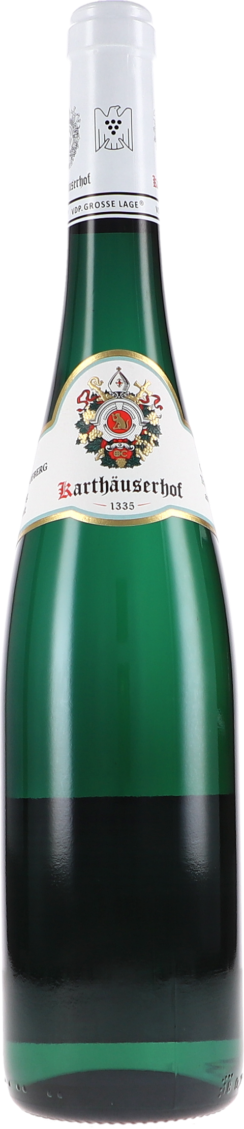 Weinflasche Karthäuserhof Riesling Karthäuserhofberg Kabinett VDP Grosse Lage, Weißwein von der Mosel