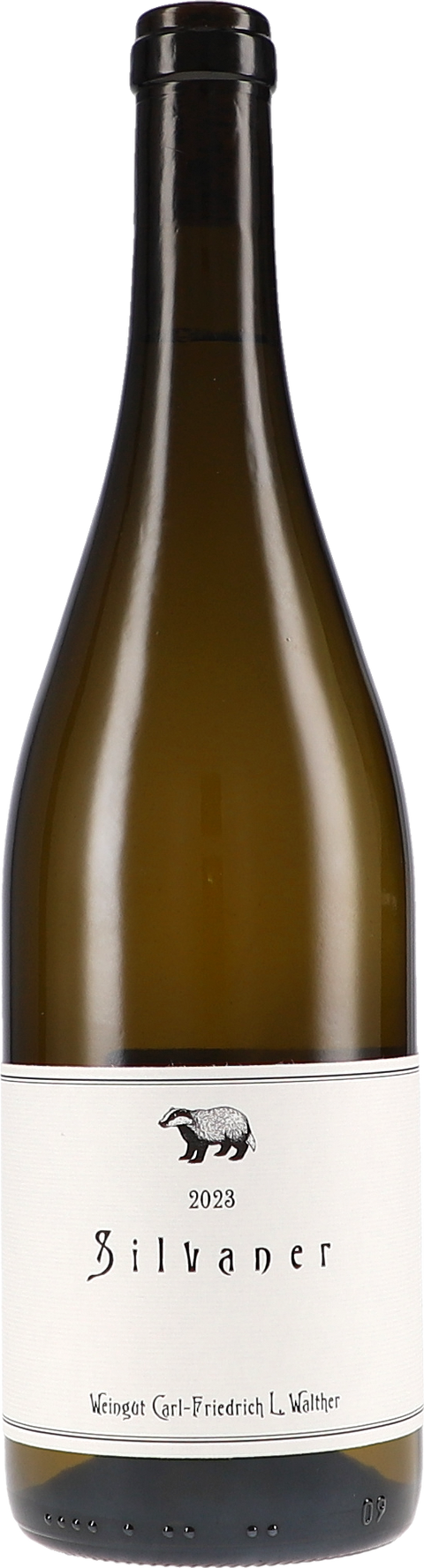 Weinflasche Carl-Friedrich L. Walther Silvaner BIO, Weißwein aus Saale-Unstrut