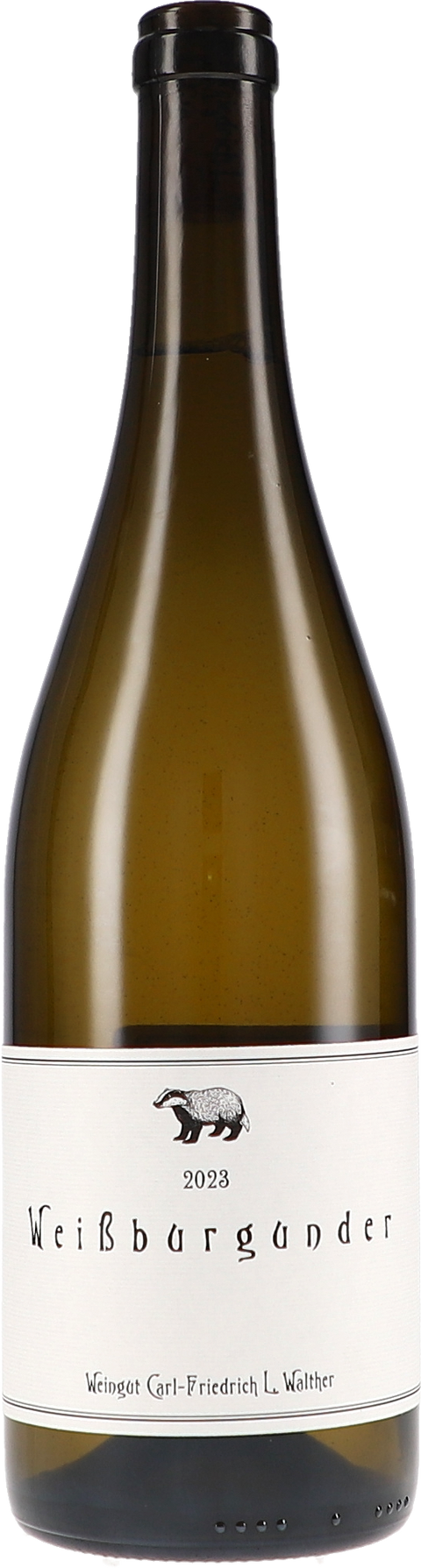 Weinflasche Carl-Friedrich L. Walther Weißburgunder BIO, Weißwein aus Saale-Unstrut