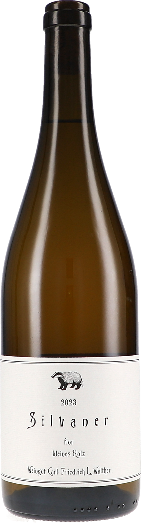 Weinflasche Carl-Friedrich L. Walther Silvaner flor kleines Holz BIO, Weißwein aus Saale-Unstrut