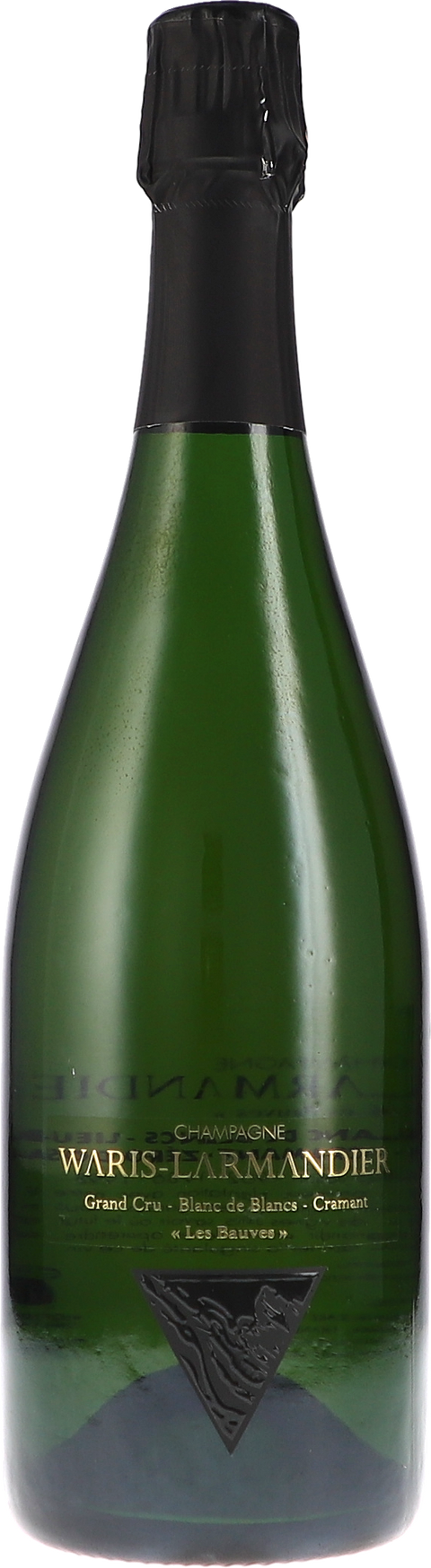 Weinflasche Waris-Larmandier Les Bauves, Cramant Grand Cru Blanc de Blancs, Schaumwein aus der Champagne