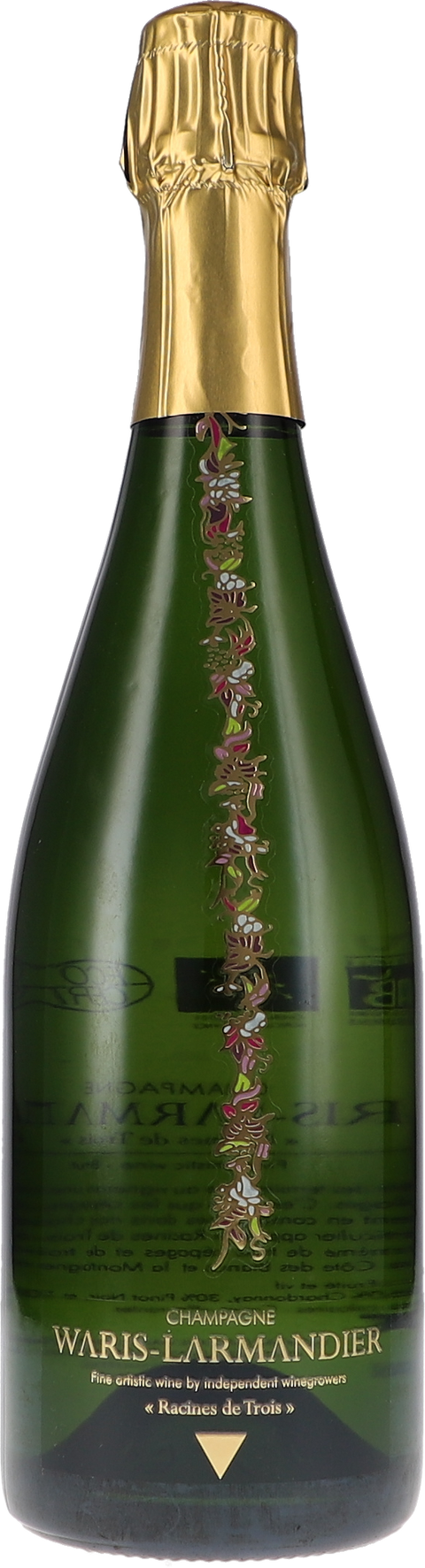 Weinflasche Waris-Larmandier Racines de Trois, Brut, T21 BIO, Schaumwein aus der Champagne