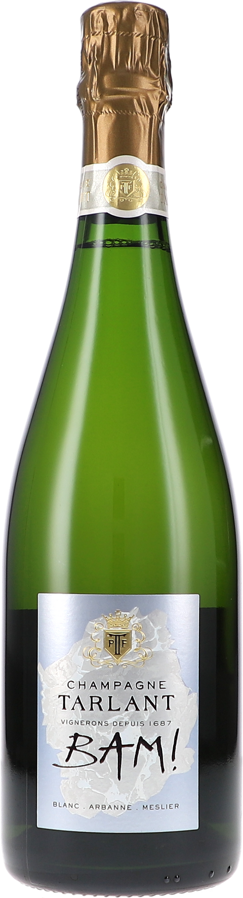 Weinflasche Tarlant BAM! +Réserve Perpetuelle, Brut Nature, Schaumwein aus der Champagne
