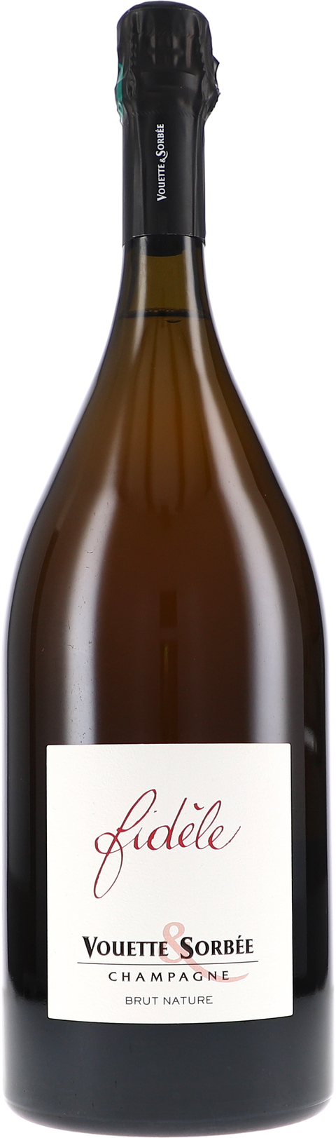 Weinflasche Vouette & Sorbée Fidèle Brut Nature R22 BIO, Schaumwein aus der Champagne