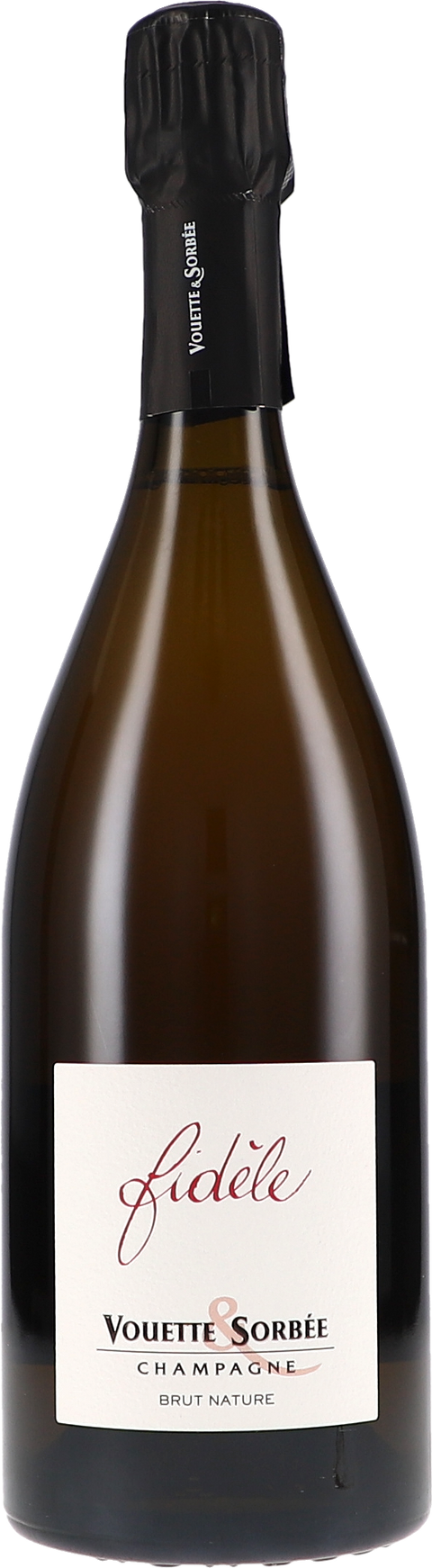 Weinflasche Vouette & Sorbée Fidèle Brut Nature R22 BIO, Schaumwein aus der Champagne
