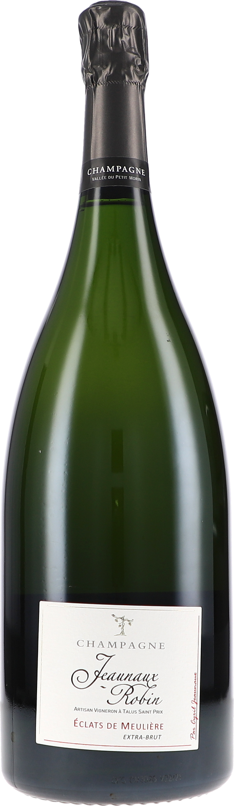 Weinflasche Jeaunaux-Robin Éclats de Meulière, Extra Brut V22/21 BIO, Schaumwein aus der Champagne