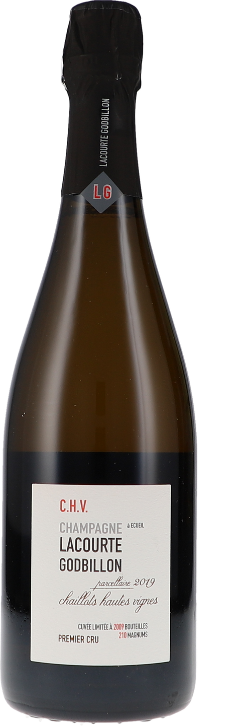 Weinflasche Lacourte-Godbillon Chaillots Hautes Vignes, Premier Cru Extra Brut, Schaumwein aus der Champagne