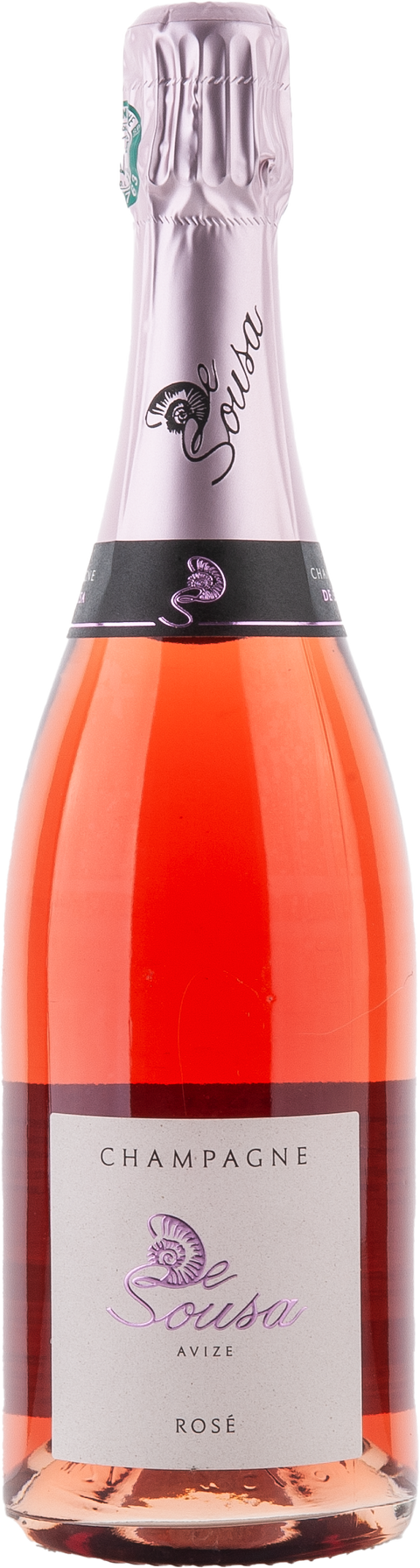 Weinflasche De Sousa et Fils Rosé Brut BIO, Roséwein aus der Champagne