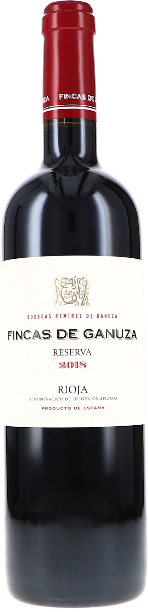 Weinflasche Remirez de Ganuza Fincas de Ganuza Reserva, Rotwein aus der Rioja