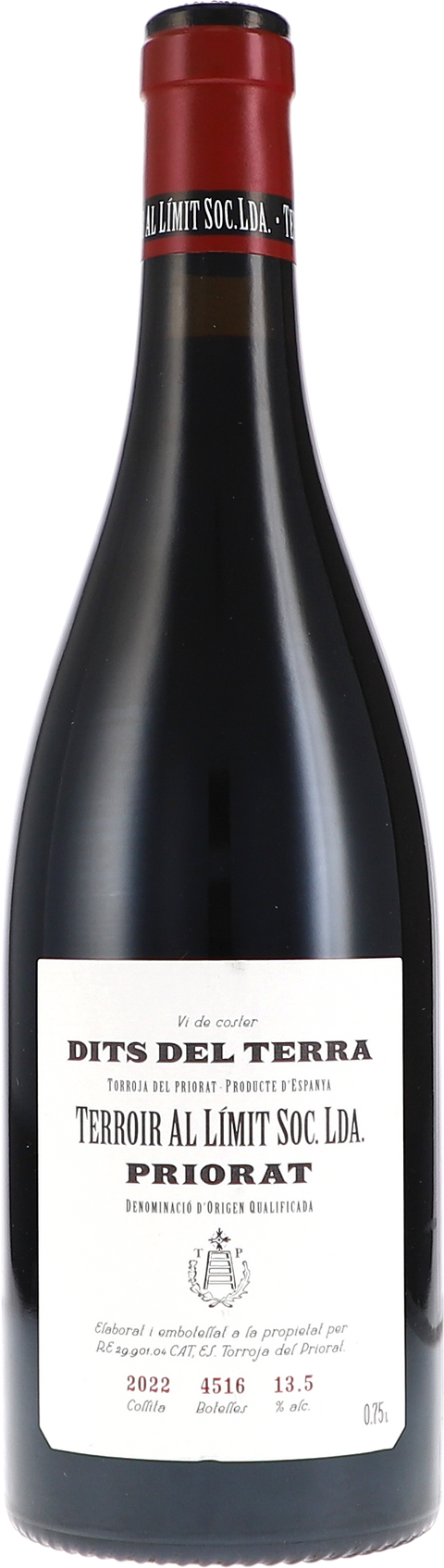 Weinflasche Terroir al Limit Dits del Terra, Rotwein aus dem Priorat