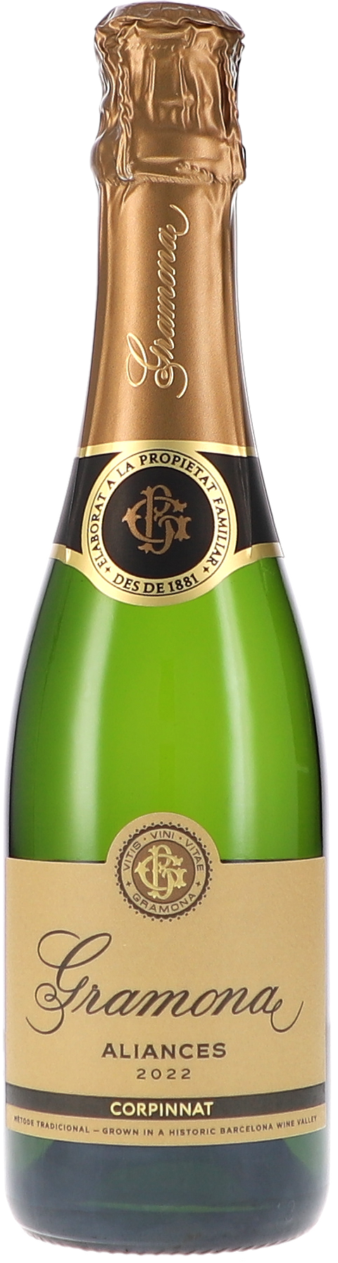 Weinflasche Gramona Aliances Reserva Brut BIO, Weißwein aus Spanien