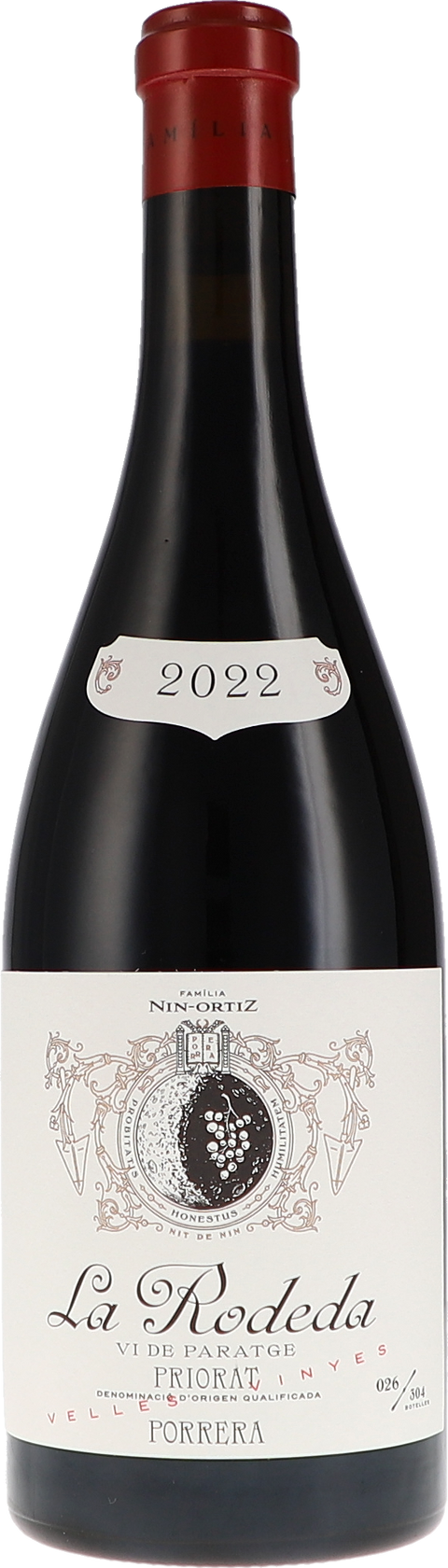 Weinflasche Familia Nin Ortiz „La Rodeda“ Velles Vinyes, Rotwein aus dem Priorat