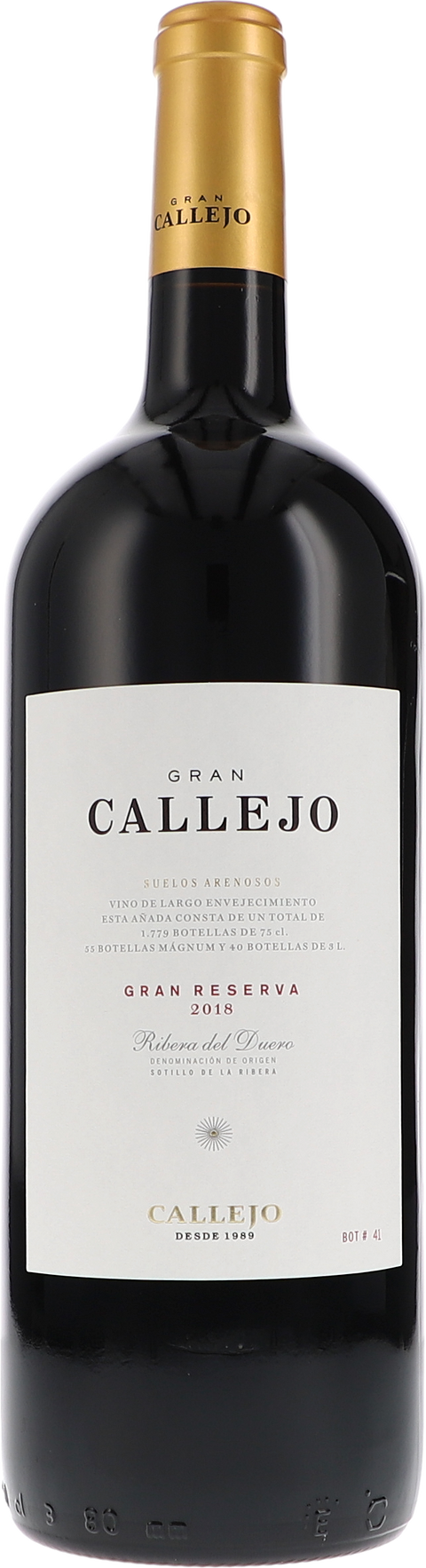 Weinflasche Felix Callejo Gran Callejo, Gran Reserva, Rotwein aus der Ribera del Duero