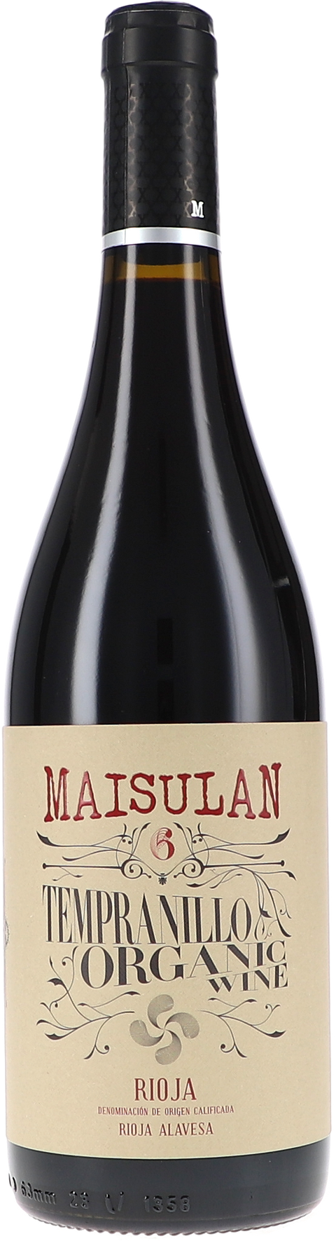 Weinflasche Maisulan 6 BIO, Rotwein aus der Rioja