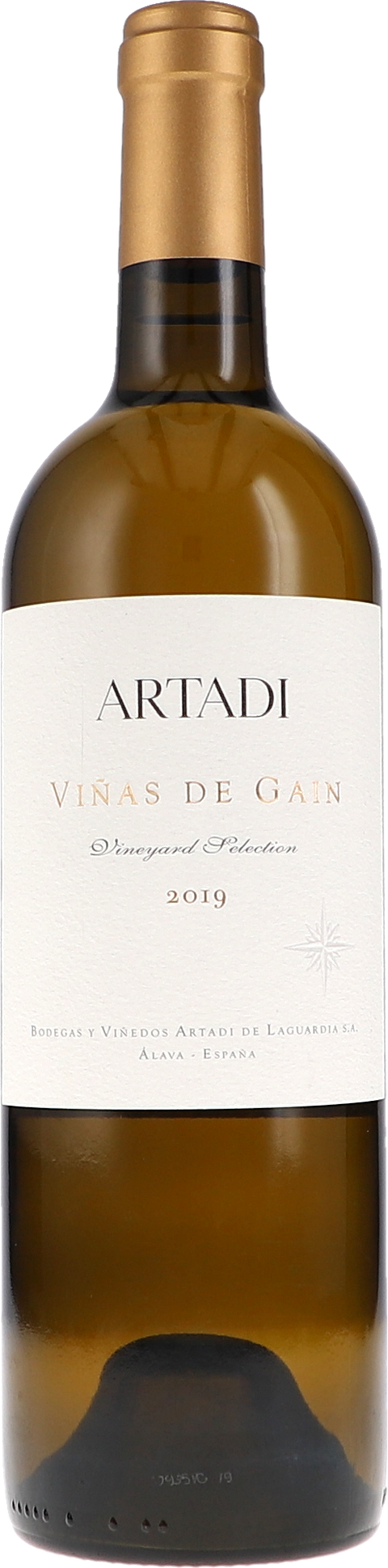 Weinflasche Artadi Viñas de Gain Blanco BIO, Weißwein aus der Rioja