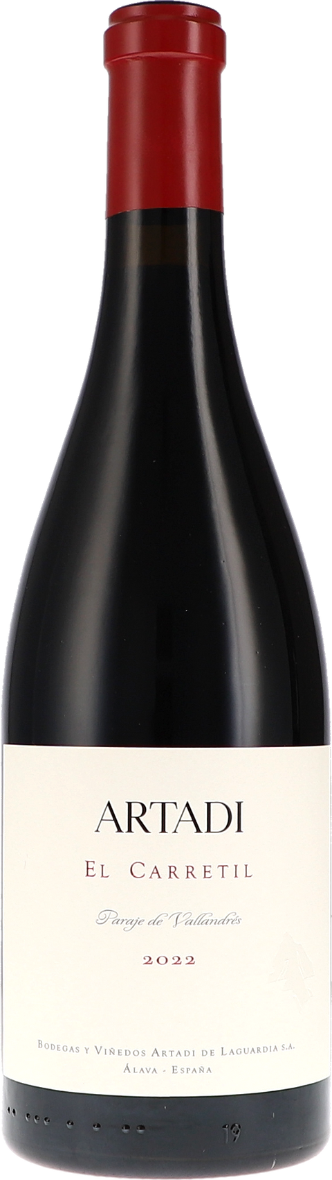 Weinflasche Artadi El Carretil BIO, Rotwein aus der Rioja