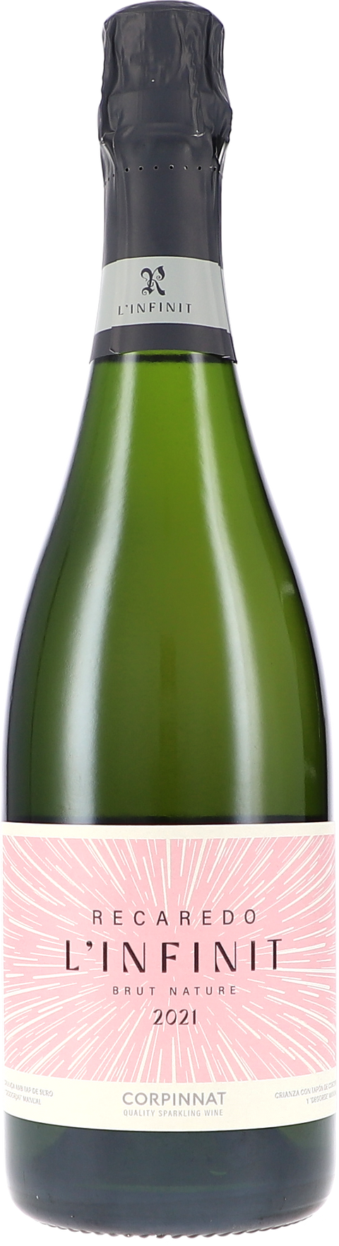 Weinflasche Recaredo L'Infinit, Brut Nature BIO, Rosé-Schaumwein aus Spanien