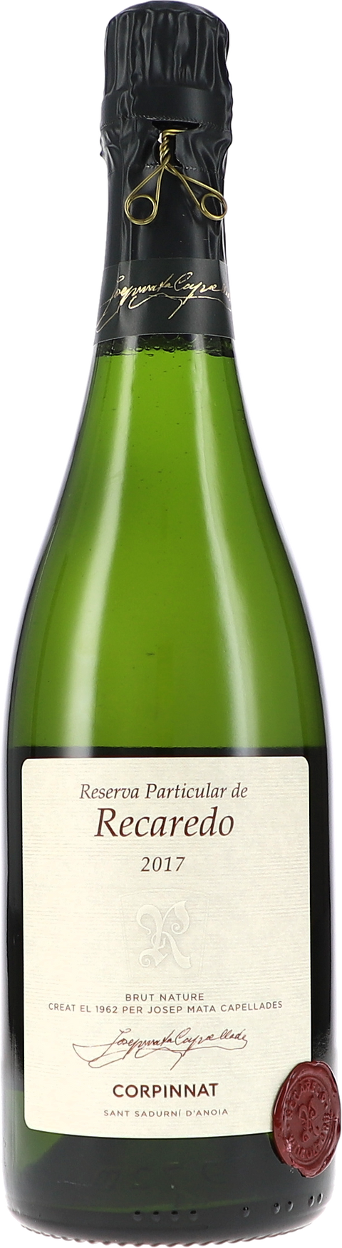 Weinflasche Recaredo Reserva Particular, Brut Nature BIO, Schaumwein aus Spanien