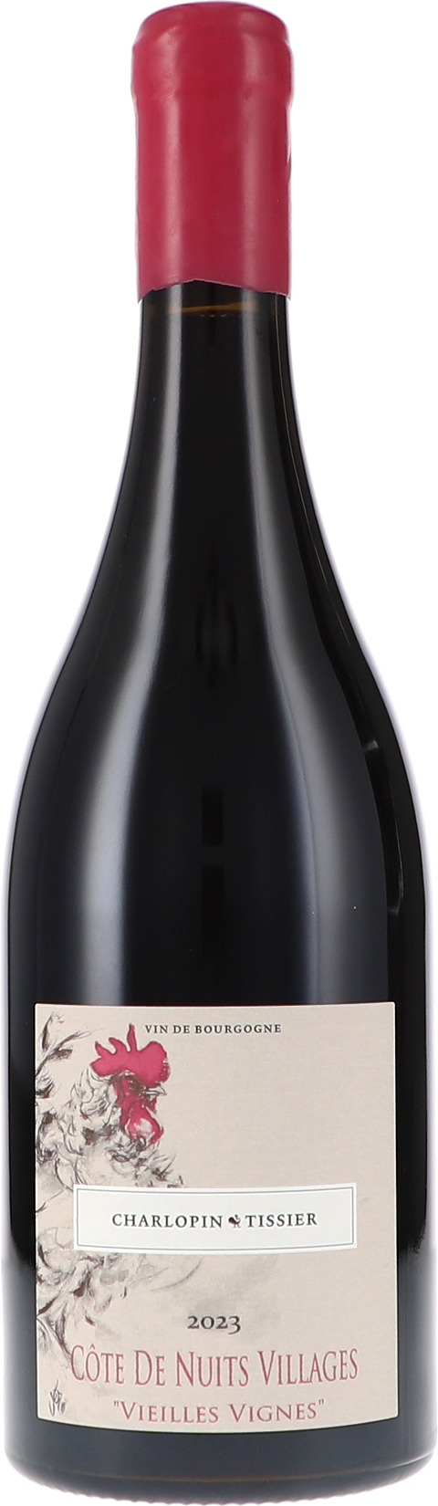 Weinflasche Charlopin Tissier Côte de Nuits Villages „Vieilles Vignes“ AOC, Rotwein aus Burgund