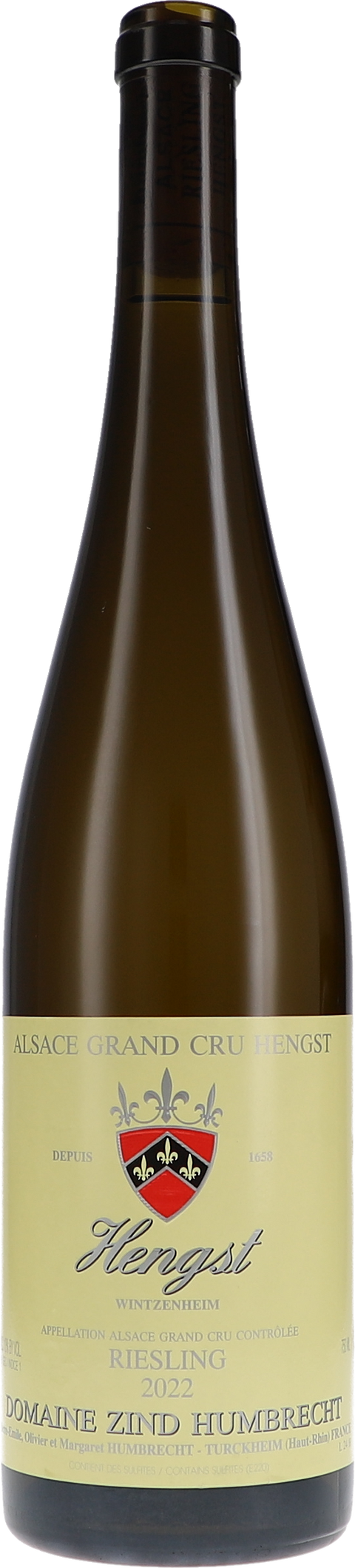 Weinflasche Zind-Humbrecht Riesling Hengst Grand Cru BIO, Weißwein aus dem Elsass