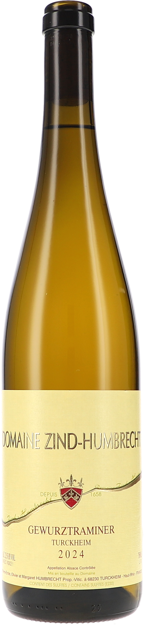 Weinflasche Zind-Humbrecht Gewürztraminer Turckheim BIO, Weißwein aus dem Elsass