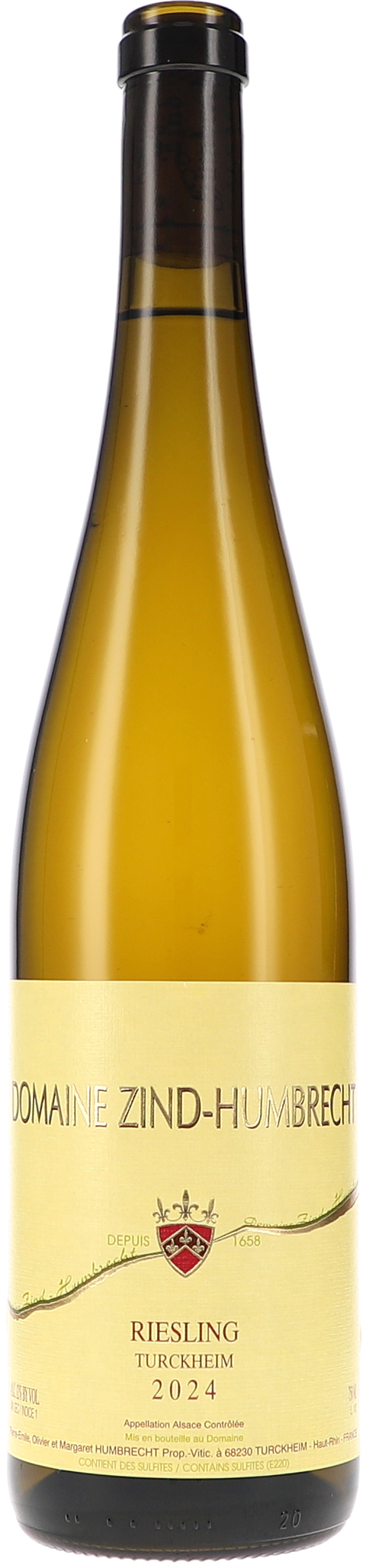 Weinflasche Zind-Humbrecht Riesling Turckheim BIO, Weißwein aus dem Elsass