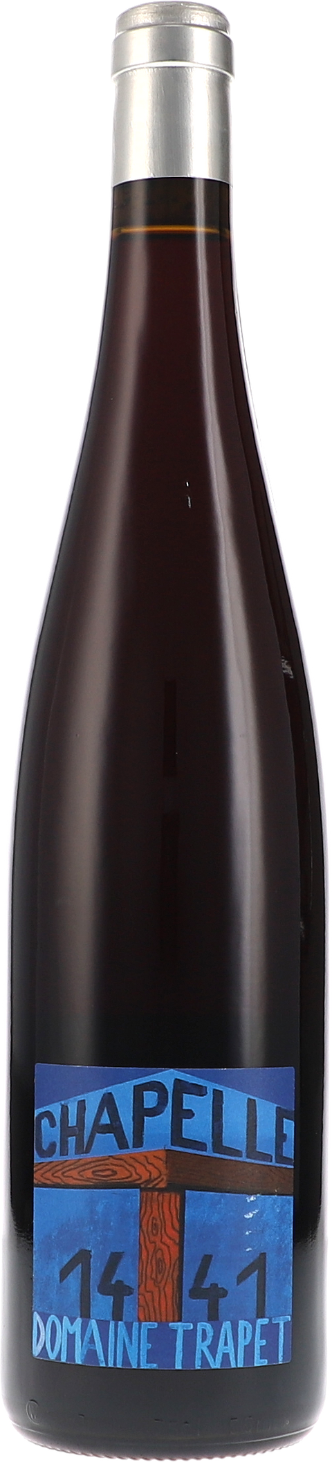 Weinflasche Trapet Alsace Chapelle 1441 rouge BIO, Rotwein aus dem Elsass