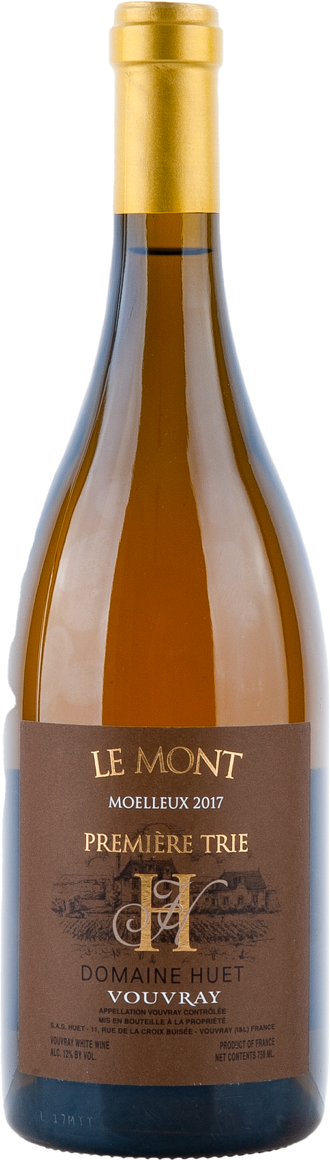 Weinflasche Huet Le Mont demi-sec BIO, Weißwein von der Loire
