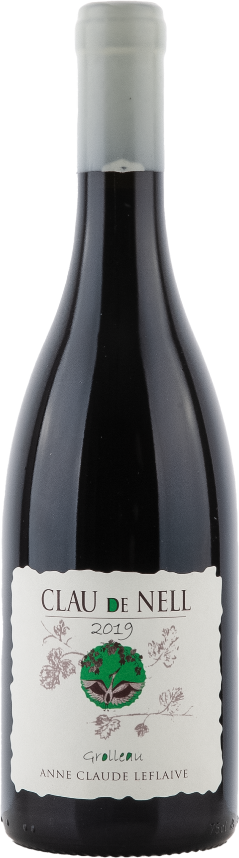 Weinflasche Clau de Nell Grolleau IGP BIO, Rotwein von der Loire
