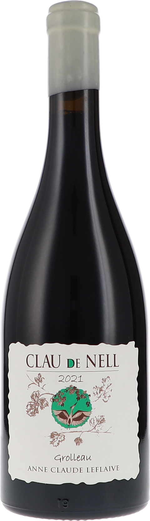 Weinflasche Clau de Nell Grolleau IGP BIO, Rotwein von der Loire