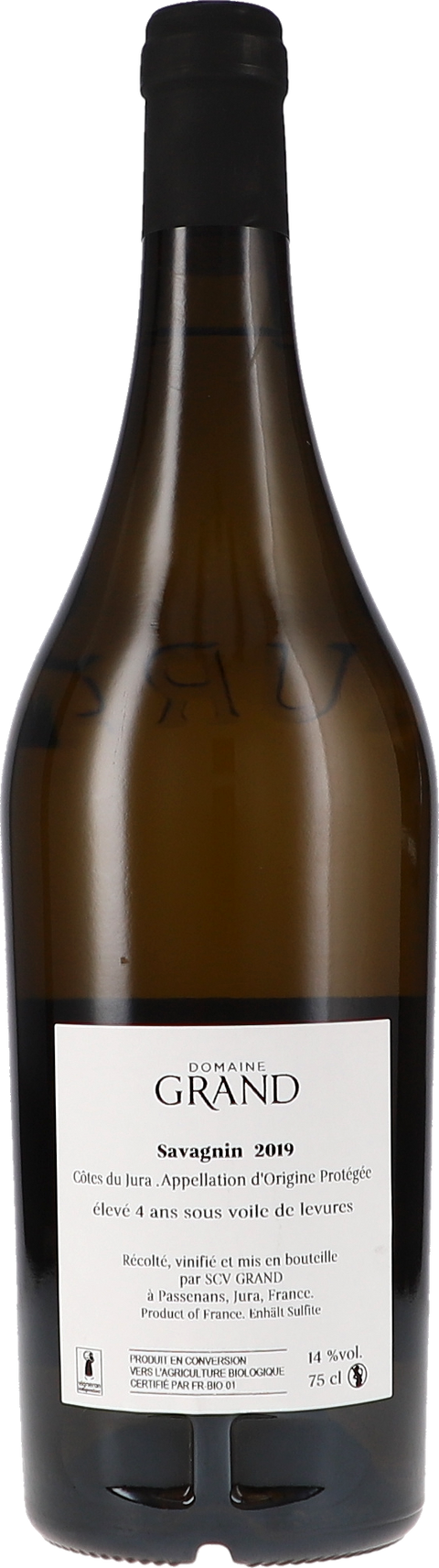 Grand Savagnin, Côtes du Jura AOP 2019