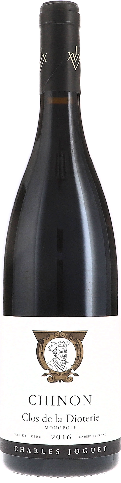 Weinflasche Charles Joguet Clos de la Dioterie, Monopole AOC BIO, Rotwein von der Loire