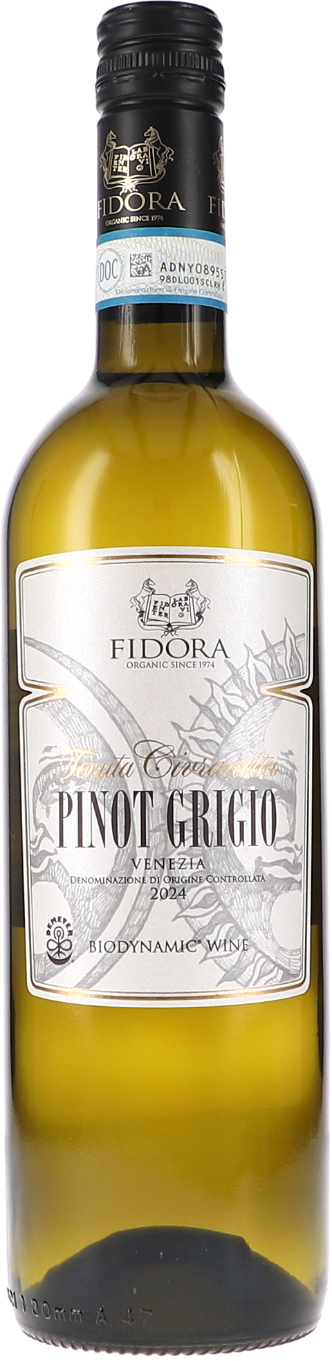 Weinflasche Fidora Civranetta DOC Venezia Pinot Grigio BIO, Weißwein aus Venetien