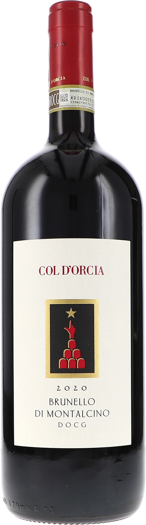 Weinflasche Col d'Orcia Brunello di Montalcino DOCG BIO, Rotwein aus der Toskana