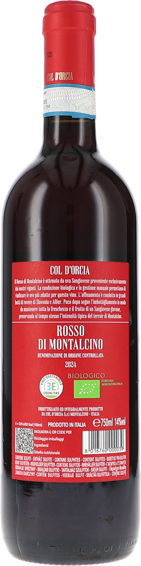 Col d'Orcia Rosso di Montalcino DOC 2024 BIO